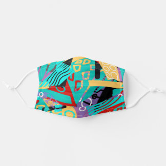 カラーブロッキング顔マスク 大人用布マスク