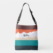 カラーブロックされたミニマル主義者 クロスボディバッグ (裏面)