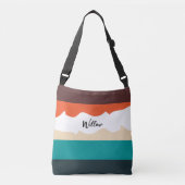 カラーブロックされたミニマル主義者 クロスボディバッグ (正面)