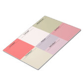 カラーブロックウィークリープランナー ノートパッド (アングル)