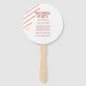 カラーブロックウェディングパーティー夏ID740 ハンドファン (裏面)