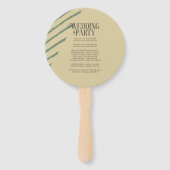 カラーブロックウェディングパーティー秋ID740 ハンドファン (裏面)