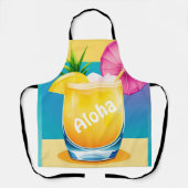 カラーブロックカクテルのカスタマイズ エプロン (正面)