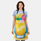 カラーブロックカクテルのカスタマイズ エプロン (着用した状態)