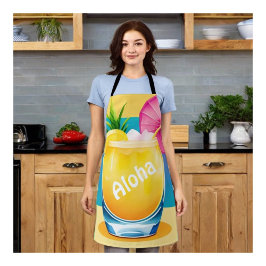カラーブロックカクテルのカスタマイズ エプロン