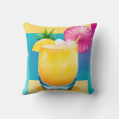 カラーブロックカクテル2面カスタマイズ クッション (裏面)