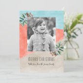 カラーブロッククリスマスフォト シーズンカード (スタンド正面)