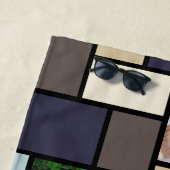 カラーブロックコースタルカパーソナライズされたーム5写真 ビーチタオル (インサイチュ)