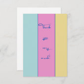 カラーブロックサンキューカード サンキューカード (正面/裏面)