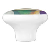 カラーブロックシュラレアリズムのポートレート セラミックノブ (側面)