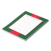 カラーブロックスクパーソナライズされたリプト名メモ帳 ノートパッド (回転)