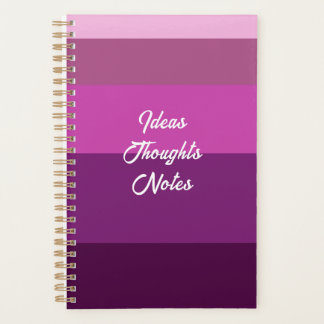 カラーブロックストライプズラベンダーピンクパステル プランナー手帳