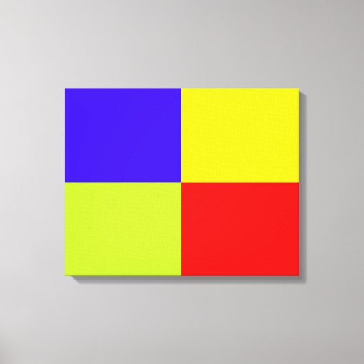 カラーブロックストリーキャンバス キャンバスプリント (正面)