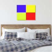 カラーブロックストリーキャンバス キャンバスプリント (インサイチュ (寝室))