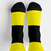カラーブロックソックス – 黄色 ソックス (上部)