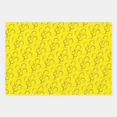 カラーブロックハッピーバースデー大事な行事 ラッピングペーパーシート (正面2)