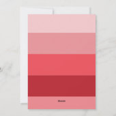 カラーブロックハートハッピーガレンティンズデイベスティー シーズンカード (裏面)