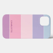 カラーブロックパステルカラーストライプズ Case-Mate iPhoneケース (裏面 (横))