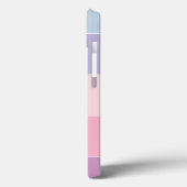 カラーブロックパステルカラーストライプズ Case-Mate iPhoneケース (裏面 / 左)