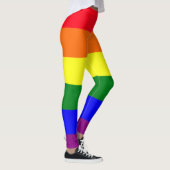 カラーブロックパターン プライドカラー レギンス (右)