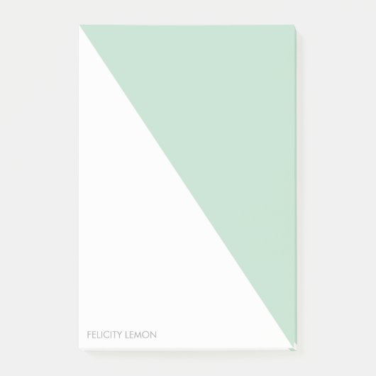 カラーブロックパーソナライズされた- Mint Post-it®メモ ポストイット (正面)