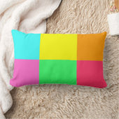 カラーブロックパーティー_どこで取得した?! ランバークッション (ブランケット)