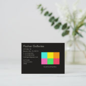 カラーブロックパーティー_アートギャラリー 名刺 (スタンド正面)