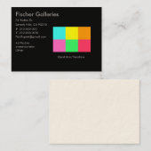 カラーブロックパーティー_アートギャラリー 名刺 (正面/裏面)