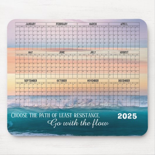 カラーブロックビーチ マウスパッド (正面)