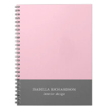 カラーブロックピンクとグレーエレガント