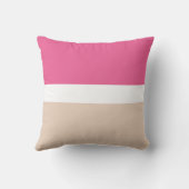 カラーブロックピンクベージュ クッション (裏面)