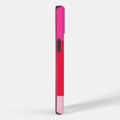 カラーブロックピンク&レッドモノグラム Case-Mate iPhoneケース (裏面 / 右)