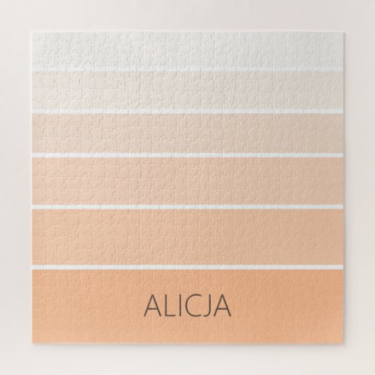 カラーブロックピーチファズ |名エレガント前 ジグソーパズル (縦)
