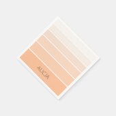 カラーブロックピーチファズ |名エレガント前 スタンダードカクテルナプキン (角)