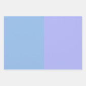 カラーブロックペリウィンクルパステルブルー無地のカラー ラッピングペーパーシート (正面)