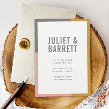 カラーブロックミニマルの結婚プレミアム