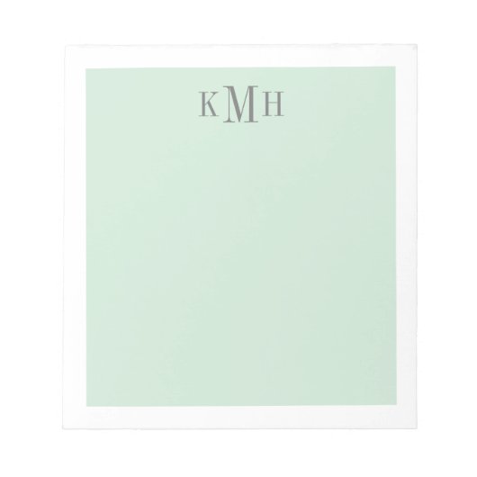 カラーブロックミントメモ帳 ノートパッド (正面)