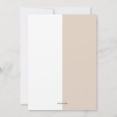 カラーブロックモダンの卒業発表 案内状 (裏面)