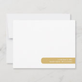 カラーブロックモダンミニマルスタイリッシュリスト ノートカード (正面)