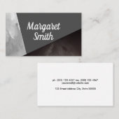 カラーブロックモダン水の色 名刺 (正面/裏面)