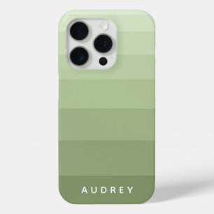 カラーブロックモノクロカスタム文字 iPhone 15 PROケース