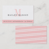 カラーブロックモノグラム名刺 名刺 (正面/裏面)