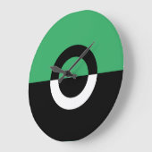 カラーブロック円 ラージ壁時計 (傾斜)
