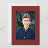 カラーブロック卒業招待状 招待状 (裏面)