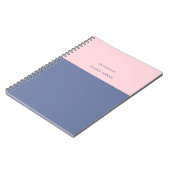 カラーブロック名グレーピンク ノートブック (左側)