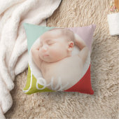 カラーブロック喜び クッション (ブランケット)