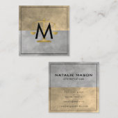 カラーブロック弁護士ジャスティススケール スクエア名刺 (正面/裏面)