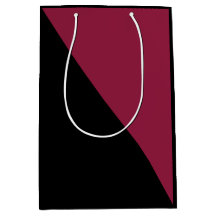 カラーブロック抱き枕（ブラック&ベリーレッド）