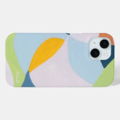 カラーブロック抽象芸術カスタムモノグラムイニシャル Case-Mate iPhoneケース (裏面 (横))