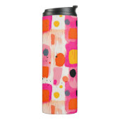 カラーブロック抽象芸術パターン世紀半モダン期 タンブラー (回転左)